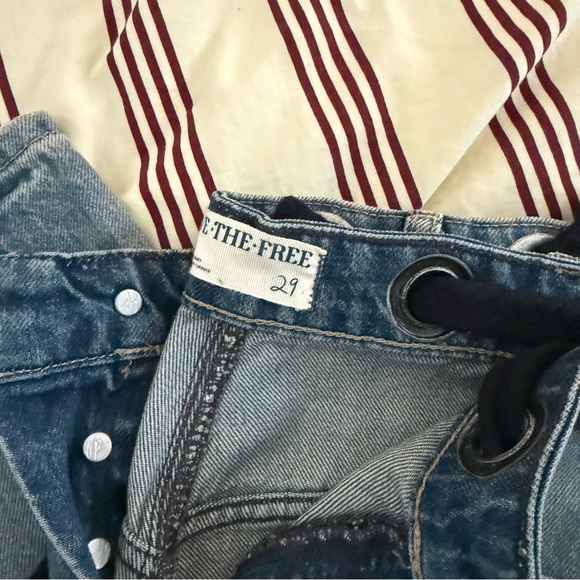 Free People Moxie Pull On Barrel Jeans - Picture 3 of 4